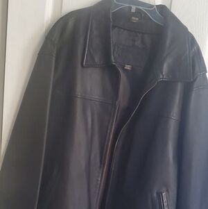 St. John's Bay Black Men's Jacket with Embossed Label